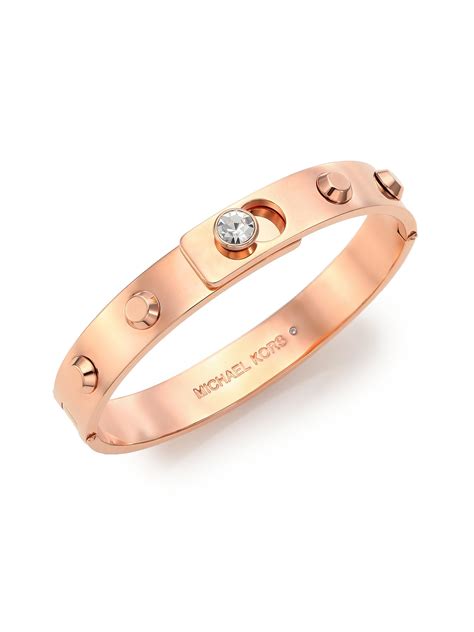 michael kors rose gold astor bracelet|michael kors diamond bangle bracelet.